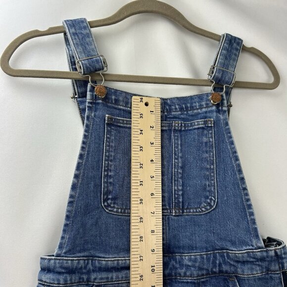 Madewell Women’s Medium Flea Market Flare Overalls in Rita Wash denim Jean f0343 - Picture 6 of 16